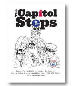 Capitol Steps Flyer w/ booking info