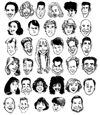 Capitol Steps Cast Caricatures